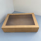 10PCS kraft paper card box with window for charcuterie