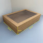 10PCS kraft paper card box with window for charcuterie