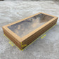 10PCS kraft paper card box with window for charcuterie