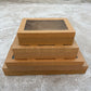 10PCS kraft paper card box with window for charcuterie