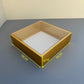 10PCS strawberry & cookies & chocolate gold paper base box with clear lid