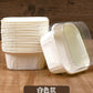 50 pcs Mini Cake Bread Baking Square Pans with Clear Lid