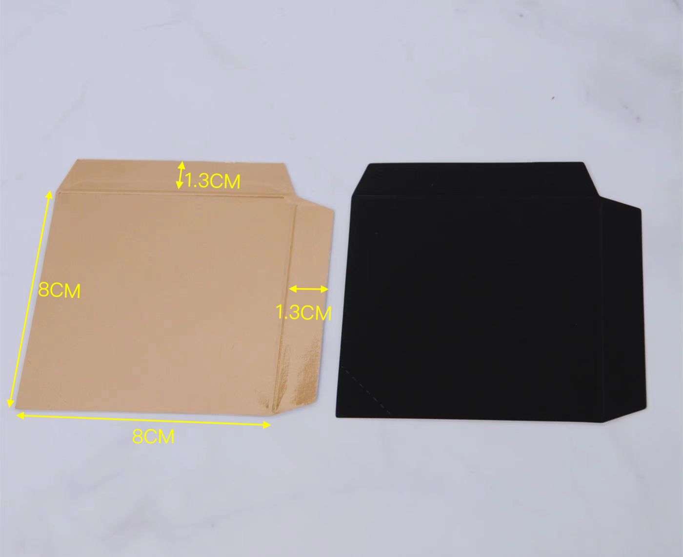 10PCS Rose Gold Paper Card Box for 2 Mini Cakes