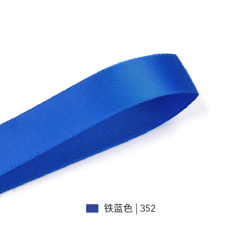 Cinta de raso de doble cara serie azul