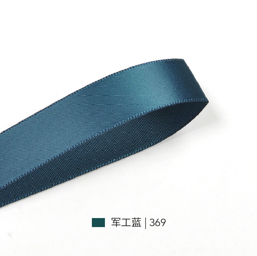 Cinta de raso de doble cara serie azul