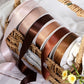 Beige & Brown Series Double Face Satin Ribbon