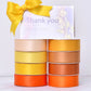 Yellow & Orange Series Double Face Satin Ribbon