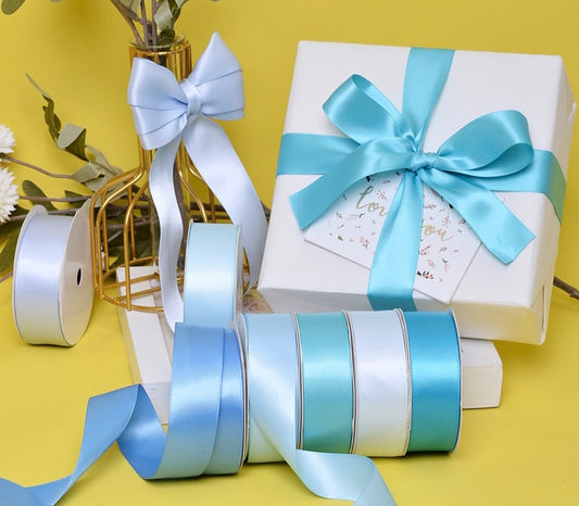 Light Blue Series Double Face Satin Ribbon