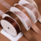 Beige & Brown Series Double Face Satin Ribbon