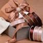 Beige & Brown Series Double Face Satin Ribbon